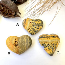 Load image into Gallery viewer, Bumble Bee Jasper Heart