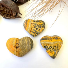 Load image into Gallery viewer, Bumble Bee Jasper Heart