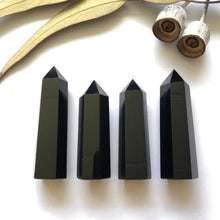 Load image into Gallery viewer, Black Obsidian Towers - Luna Lane Crystals
