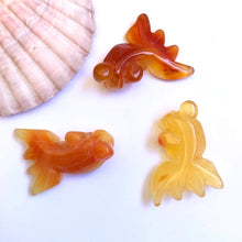 Load image into Gallery viewer, Carnelian and Agate Koi Fish Carving - Luna Lane Crystals
