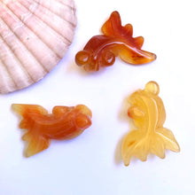 Load image into Gallery viewer, Carnelian and Agate Koi Fish Carving - Luna Lane Crystals