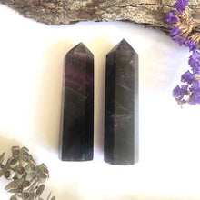 Load image into Gallery viewer, Dark Rainbow Fluorite Tower - Luna Lane Crystals