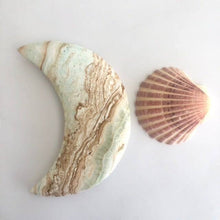 Load image into Gallery viewer, Extra Large Caribbean Calcite Moon - Luna Lane Crystals
