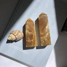 Load image into Gallery viewer, Honey Calcite Towers - Luna Lane Crystals