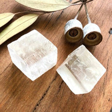 Load image into Gallery viewer, Iceland Spar Calcite Rhombus - Luna Lane Crystals