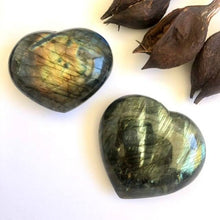 Load image into Gallery viewer, Labradorite Hearts - Luna Lane Crystals