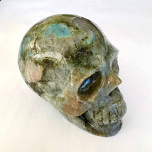 Load image into Gallery viewer, Labradorite Skull Carving - Large - Luna Lane Crystals