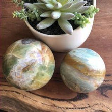 Load image into Gallery viewer, Medium Amazonite Spheres - Luna Lane Crystals