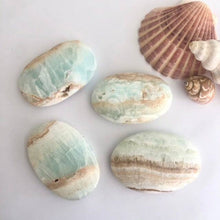 Load image into Gallery viewer, Medium Caribbean Calcite Palm Stones - Luna Lane Crystals