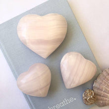 Load image into Gallery viewer, Pink Mangano Hearts - Luna Lane Crystals