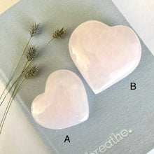 Load image into Gallery viewer, Pink Mangano Hearts - Luna Lane Crystals