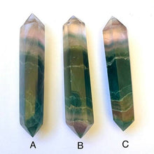 Load image into Gallery viewer, Rainbow Fluorite Double Terminated Points - Luna Lane Crystals