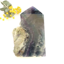 Load image into Gallery viewer, Rainbow Fluorite Slab With Polished Point - Luna Lane Crystals