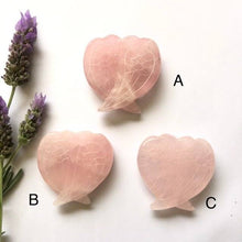 Load image into Gallery viewer, Rose Quartz Angel Wings Carving - Luna Lane Crystals