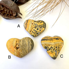 Load image into Gallery viewer, Bumble Bee Jasper Heart
