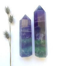 Load image into Gallery viewer, Lavender and Green Fluorite Tower

