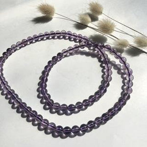 Amethyst Bead Necklace - Luna Lane Crystals