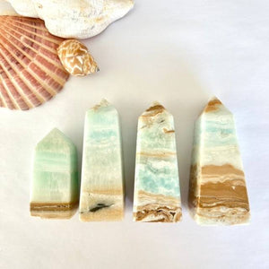 Caribbean Calcite Towers - Small - Luna Lane Crystals