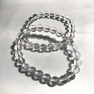 Clear Quartz Bead Bracelet 8mm Bead - Luna Lane Crystals