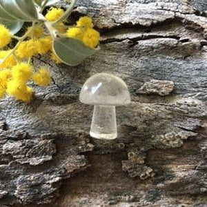 Clear Quartz Mini Mushroom - Luna Lane Crystals