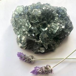 Green Fluorite Clusters - Luna Lane Crystals