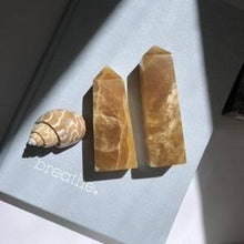 Load image into Gallery viewer, Honey Calcite Towers - Luna Lane Crystals
