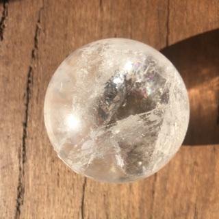 Medium Clear Quartz Sphere - Luna Lane Crystals