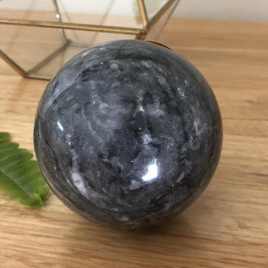 Medium Grey Jade Sphere - Luna Lane Crystals