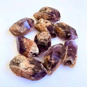 Mini Amethyst Rough Points (Iron Stained) - Luna Lane Crystals