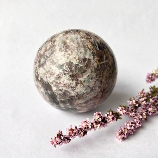 Pink Tourmaline Sphere - Luna Lane Crystals