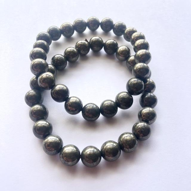Pyrite Bracelets - 8mm - Luna Lane Crystals