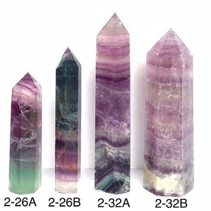 Rainbow Fluorite Tower - Luna Lane Crystals