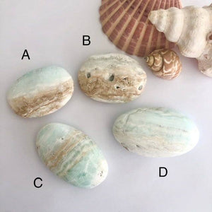 Small Caribbean Calcite Palm Stones - Luna Lane Crystals