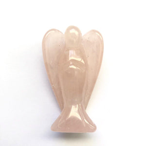 Small Rose Quartz Angel - Luna Lane Crystals