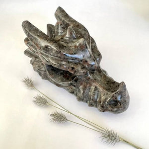 Yooperite Dragon Head Carving - Large - Luna Lane Crystals
